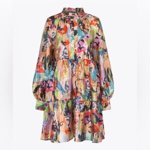Stine Goya Jasmine Dress in Abstract Floral, Size Medium